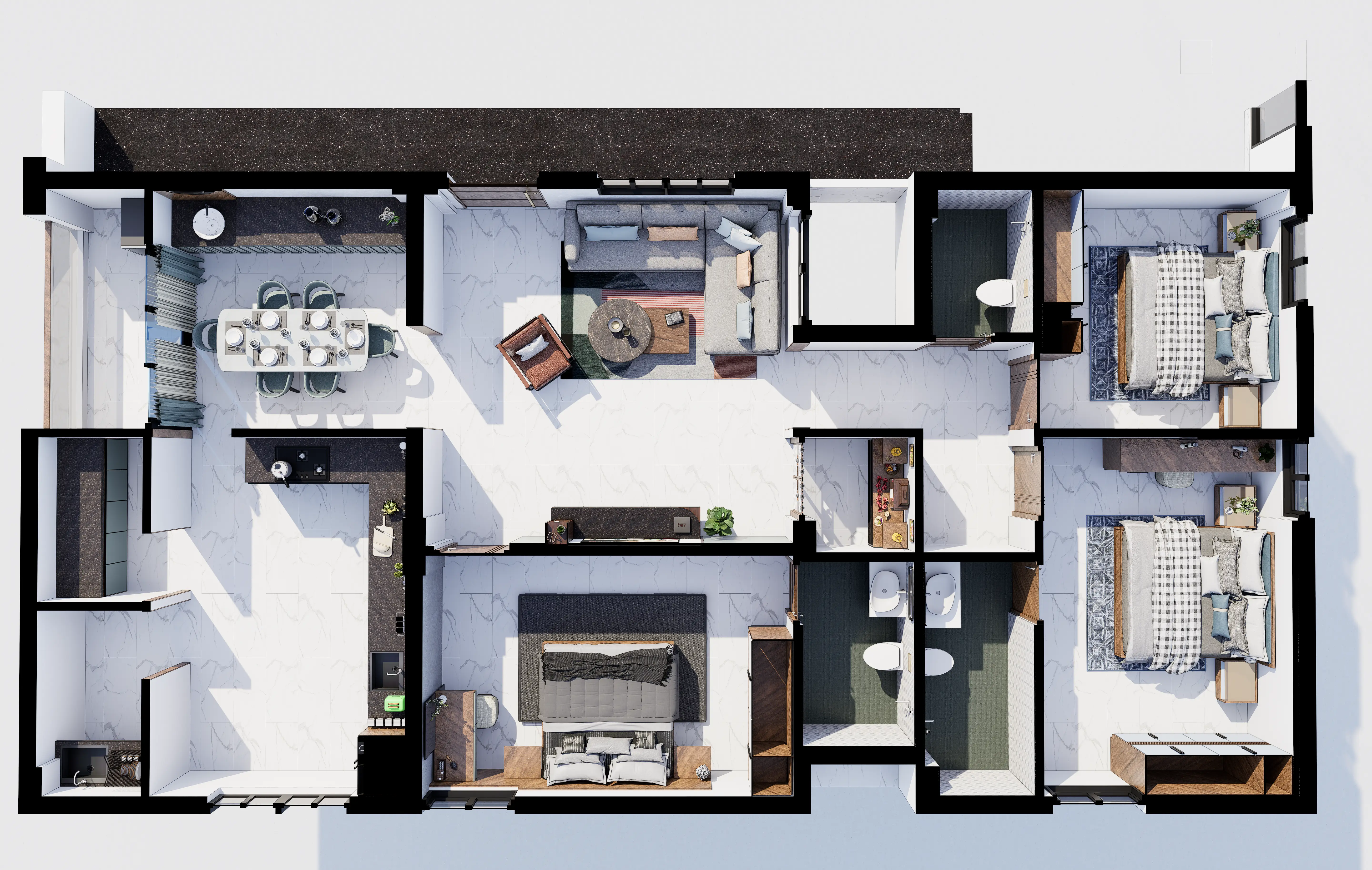 Type A layout