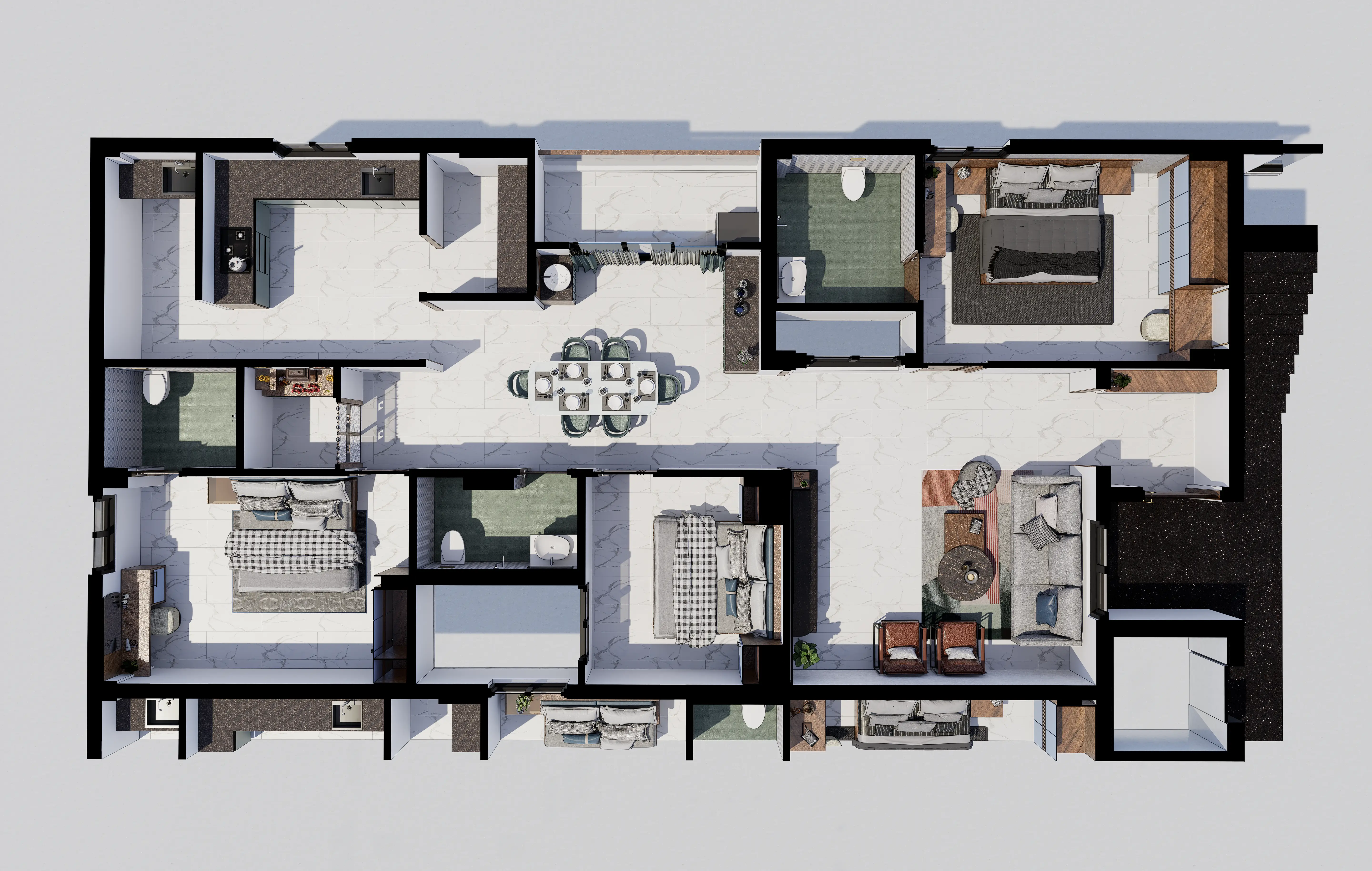 Type B layout